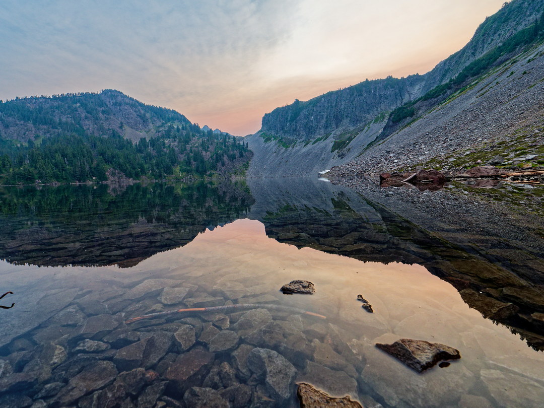 Above: Sunrise Light in Iceberg Lake